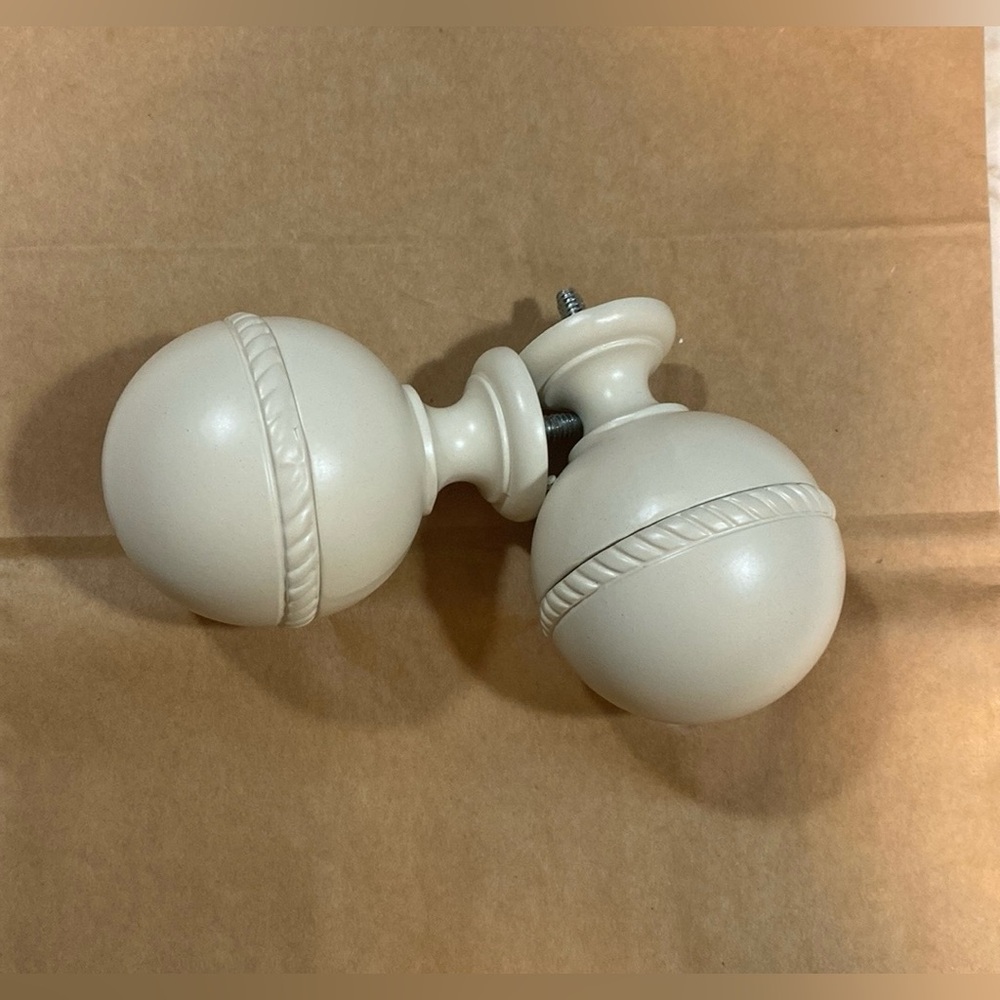 NIB! Berkshire Becket Round Rope Trim Finials | Set of 4 - Picture 2 of 7